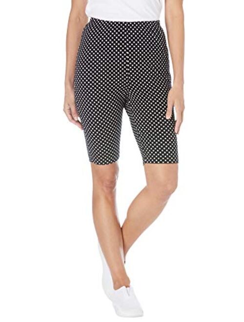 Woman Within Women's Plus Size Stretch Cotton Bike Short