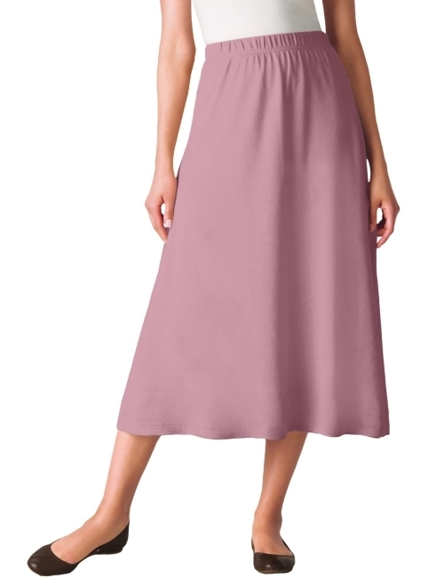 Woman Within Women's Plus Size 7-Day Knit A-Line Skirt