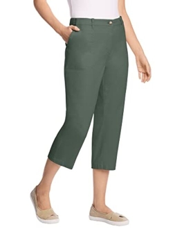 Women's Plus Size Freedom Waist Chino Capri