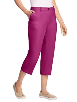 Women's Plus Size Freedom Waist Chino Capri