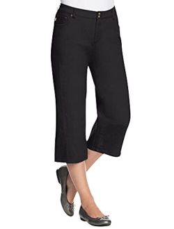 Women's Plus Size Tummy Tamer Capri Jean