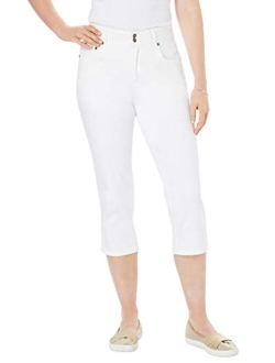 Women's Plus Size Tummy Tamer Capri Jean