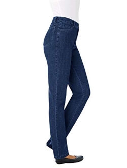 Women's Plus Size Straight Leg Tummy Tamer Jean