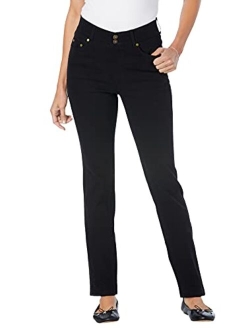 Women's Plus Size Straight Leg Tummy Tamer Jean