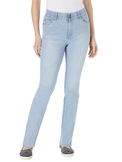 Women's Plus Size Straight Leg Tummy Tamer Jean