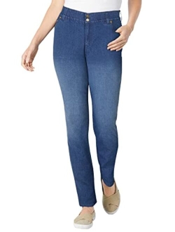 Women's Plus Size Straight Leg Tummy Tamer Jean