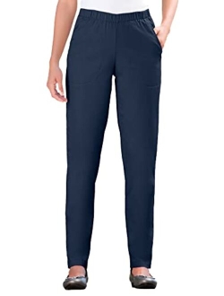 Women's Plus Size Petite Straight Leg Fineline Jean