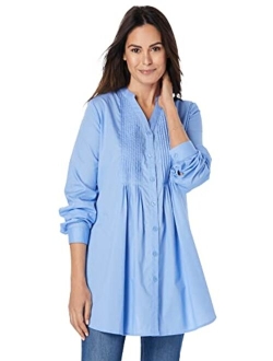 Women's Plus Size Perfect Pintuck Tunic