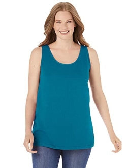 Women's Plus Size Scoop Neck Tank Top