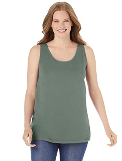 Women's Plus Size Scoop Neck Tank Top