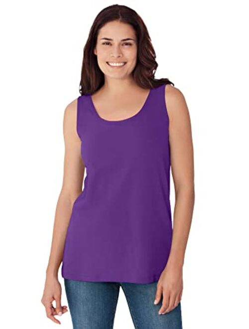 Woman Within Women's Plus Size Scoop Neck Tank Top