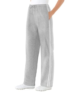 Women's Plus Size Better Fleece Side Stripe Sweatpant