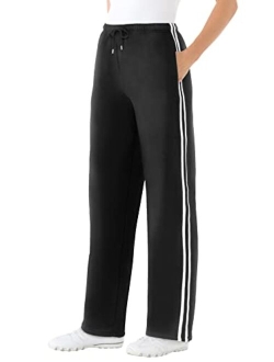 Women's Plus Size Better Fleece Side Stripe Sweatpant