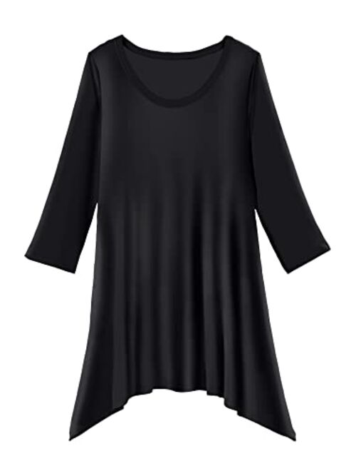 Woman Within Women's Plus Size The Sharkbite Tunic