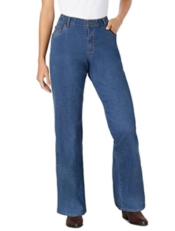 Women's Plus Size Wide Leg Stretch Jean