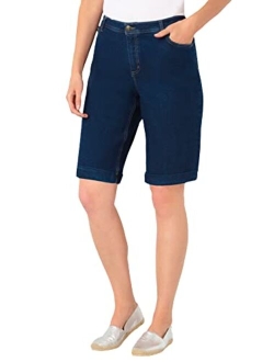 Women's Plus Size Stretch Jean Bermuda Short