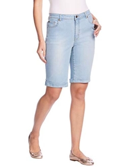 Women's Plus Size Stretch Jean Bermuda Short