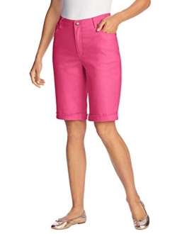 Women's Plus Size Stretch Jean Bermuda Short