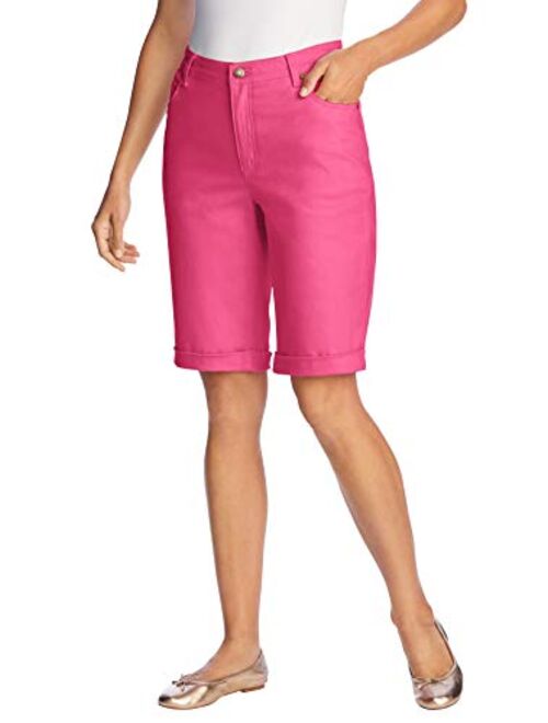 Woman Within Women's Plus Size Stretch Jean Bermuda Short