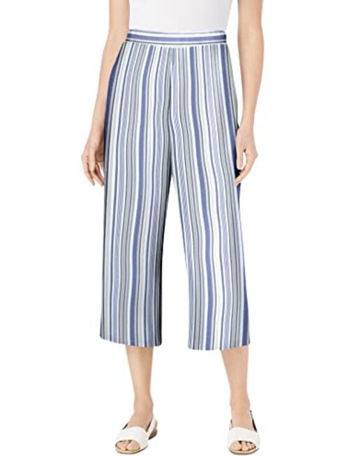 Woman Within Women's Plus Size Petite Linen Capri Pants