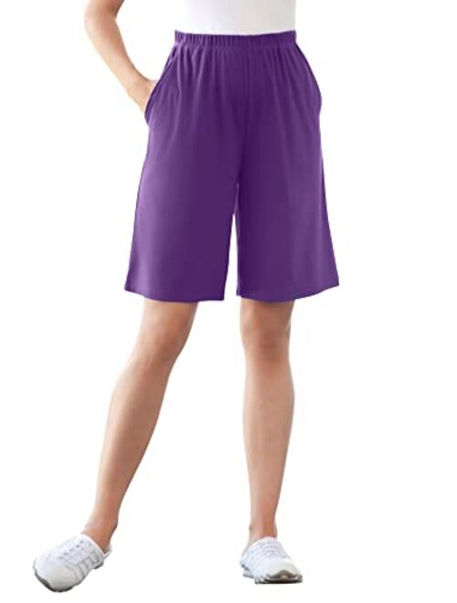 Woman Within Women's Plus Size 7-Day Knit Short