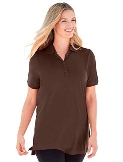 Women's Plus Size Perfect Short-Sleeve Polo Shirt