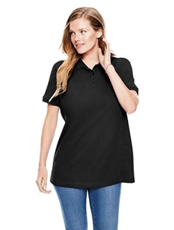 Women's Plus Size Perfect Short-Sleeve Polo Shirt