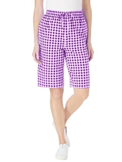 Women's Plus Size Seersucker Short