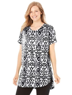 Women's Plus Size Easy Maxi Tunic