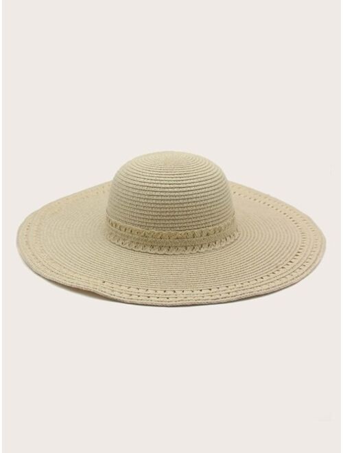 FashionSoo Apparel Accessories Wide Brim Straw Hat