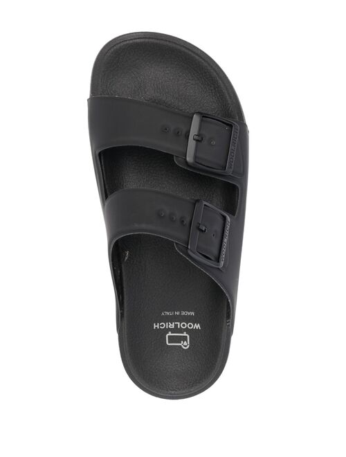 Woolrich double-buckle open-toe slides