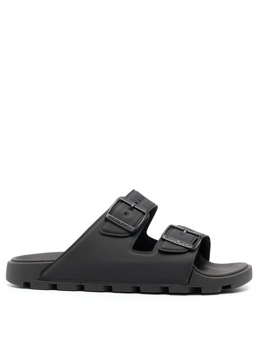 Woolrich double-buckle open-toe slides