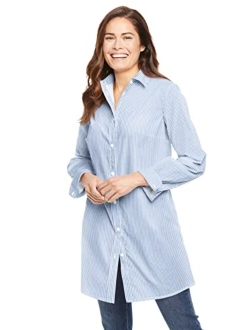 Women's Plus Size Perfect Long-Sleeve A-Line Tunic