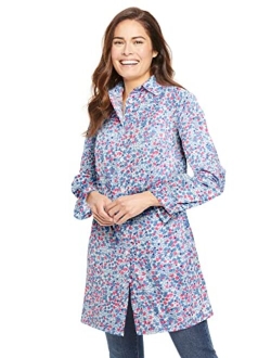 Women's Plus Size Perfect Long-Sleeve A-Line Tunic