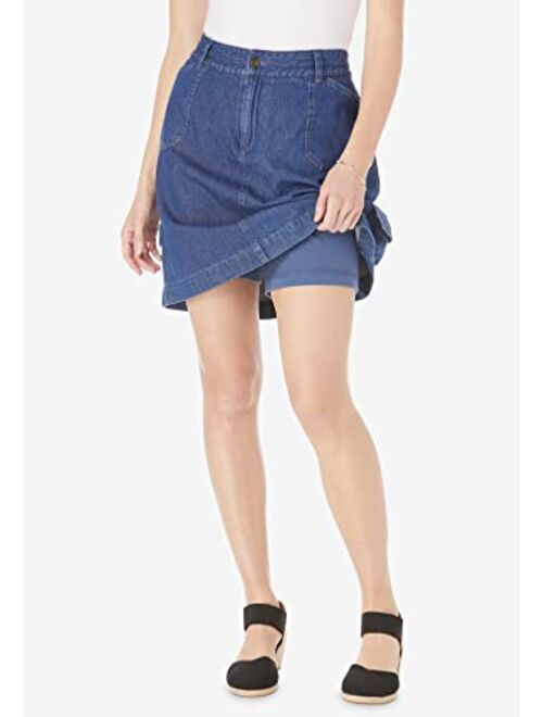 Woman Within Women's Plus Size Perfect Skort