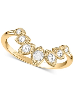 ArtCarved Art Carved Diamond Rose-Cut Milgrain Wedding Band (1/5 ct. t.w.) in 14k White, Yellow or Rose Gold