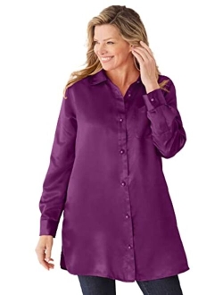 Women's Plus Size Satin Tunic