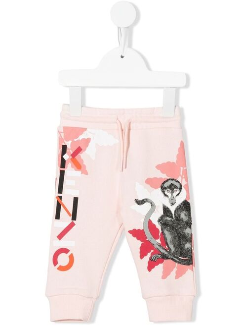 Kenzo Kids Multi Icons drawstring track pants