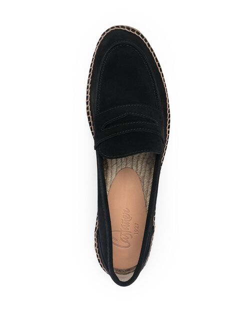 Castaner Nacho suede loafer-effect espadrilles