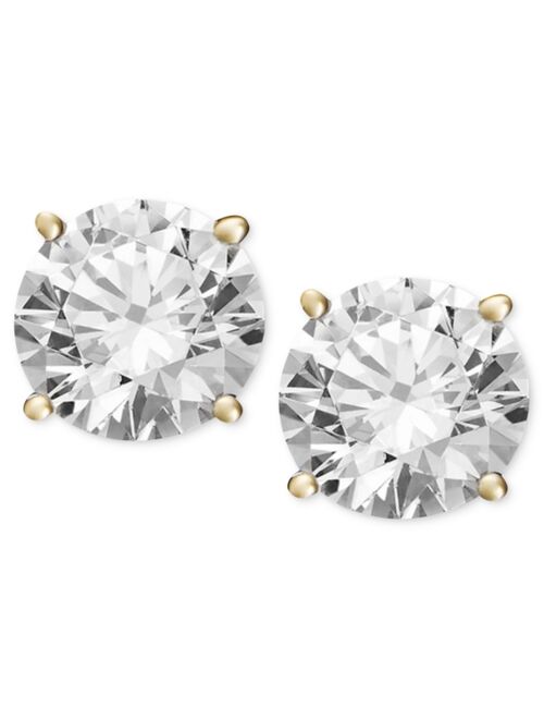 MACY'S Diamond Stud Earrings (1/4 ct. t.w.) in 14k White Gold