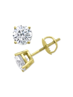 MACY'S Diamond Stud Earrings (1/6 ct. t.w.) in 10k Gold, White Gold or Rose Gold