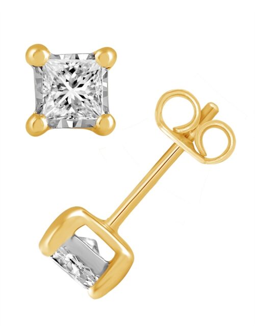 MACY'S Diamond Stud Earrings (3/4 ct. t.w.) in 14K White, Yellow or Rose Gold