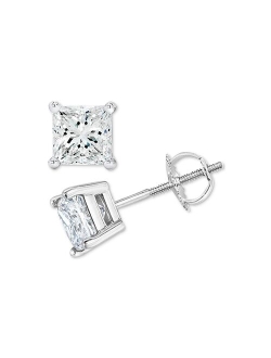 MACY'S Diamond Stud Earrings (1/5 ct. t.w.) in 10k Gold, White Gold or Rose Gold