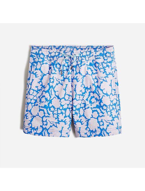 SZ Blockprints X crewcuts boys&apos; printed swim trunk in floral