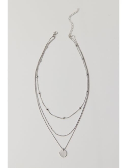 Delicate Disc Layering Necklace