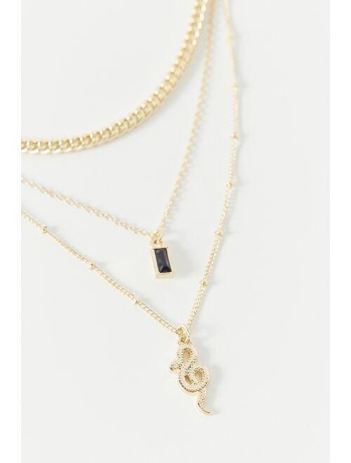 Urban Outfitters Snake Charm Layering Necklace