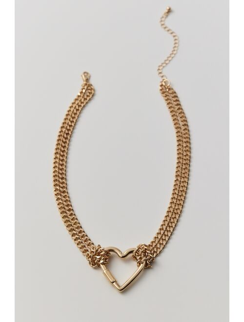 Urban Outfitters Statement Heart Choker Necklace