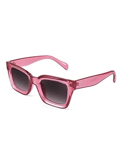 Classic Women Sunglasses Fashion Thick Square Sun Glasses Chunky Frame UV400 B2471