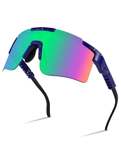 Cycling Sports Sunglasses Wraparound Adjustable Legs 80s Visor for Men Women Outdoor Shield B2837