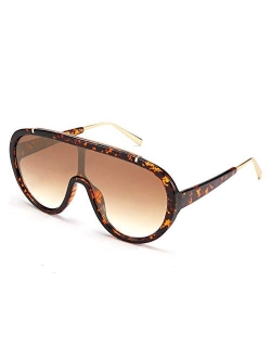 Oversized One Piece Sunglasses Women Men Fahion Siamese Lenses Retro Design B2580